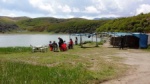 Tea break at the crater lake